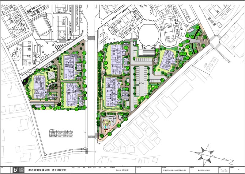 南浦和団地 建替 その２造園基本他設計